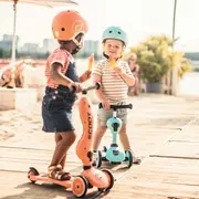 Casca De Protectie Pentru Copii, Sistem De Reglare Magnetic Cu Led, Xxs-s, 45-51 Cm, 1 An+, Peach, Scoot  Ride Pjb96389