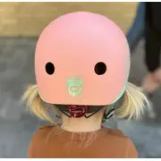 Casca De Protectie Pentru Copii Cu Finisaj Mat, Sistem De Reglare Magnetic, Include Lumina De Siguranta Led Si Captuseala Moale Din Fleece Pentru Protectie Suplimentara, S-m, 51-55 Cm, 3 Ani+,  Rose, Pjb96368