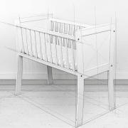Patut Mic, Co-sleeping Din Lemn, Alb Cu Saltea Cocos Spuma Cocos 90 X 40 X 7 Cm Pjbbedside_white01