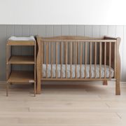 Patut Din Lemn Pentru Bebe, Inaltime Saltea Reglabila, Noble Vintage 120x60 Cm Pjbnoble_cot_vintage