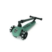 Trotineta Copii Pliabila, Reglabila, Roti Luminoase, Highwaykick 3 Led Forest, 3-6 Ani, Pana La 50 Kg, Scoot  Ride Pjb96345