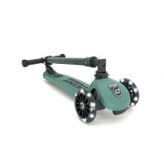 Trotineta Copii Pliabila, Reglabila, Roti Luminoase, Highwaykick 3 Led Forest, 3-6 Ani, Pana La 50 Kg, Scoot  Ride Pjb96345