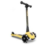 Trotineta Copii Pliabila, Reglabila, Roti Luminoase, Highwaykick 3 Led Lemon, 3-6 Ani, Pana La 50 Kg, Scoot  Ride Pjb96358