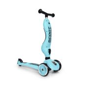 Trotineta Copii Cu Sezut, Transformabila 2in1, Highwaykick 1 Blueberry, 1-5 Ani, Pana La 50 Kg, Scoot  Ride Pjb96352