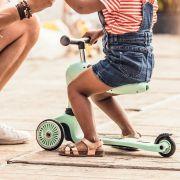 Trotineta Copii Cu Sezut, Transformabila 2in1, Highwaykick 1 Kiwi, 1-5 Ani, Pana La 50 Kg, Scoot  Ride Pjb96355