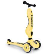 Trotineta Copii Cu Sezut, Transformabila 2in1, Highwaykick 1 Lemon, 1-5 Ani, Pana La 50 Kg, Scoot  Ride Pjb96354