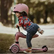 Trotineta Copii Cu Sezut, Transformabila 2in1, Highwaykick 1 Rose, 1-5 Ani, Pana La 50 Kg, Scoot  Ride Pjb96270