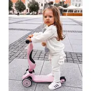 Trotineta Copii Cu Sezut, Transformabila 2in1, Highwaykick 1 Rose, 1-5 Ani, Pana La 50 Kg, Scoot  Ride Pjb96270