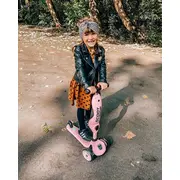 Trotineta Copii Cu Sezut, Transformabila 2in1, Highwaykick 1 Rose, 1-5 Ani, Pana La 50 Kg, Scoot  Ride Pjb96270