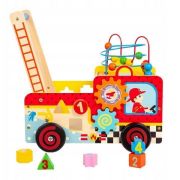 Antemergator educativ pompieri ecotoys hm013238, blocuri, labirint, multicolor edeedihm013238