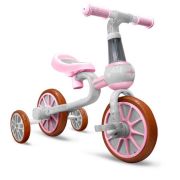 Bicicleta cu roti ajutatoare ecotoys lc-v1311 - roz edeedilc-v1311pink