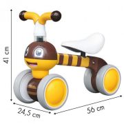 Bicicleta fara pedale ecotoys albinuta lc-v1308 - galben edeedilc-v1308yellowbee