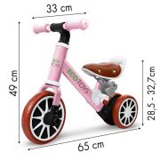 Bicicleta cu pedale detasabile ecotoys lc-v1307 - roz edeedilc-v1307pink