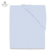 MimiNu - Cearceaf Jerse cu elastic, 140X70 cm, Light Blue BYN6426972004039