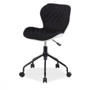 Scaun birou copii sl rino alb - negru drm4746