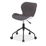 Scaun birou copii sl rino gri - alb drm4748