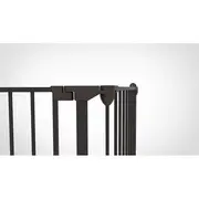Tarc de siguranta modular cu 3 panouri, metal negru, Noma N93491
