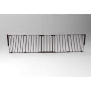Tarc de siguranta modular cu 5 panouri, metal negru, Noma N94238