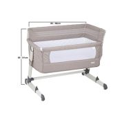 BabyGo – Patut co-sleeper 2 in 1 Together Grey BBBBGO-4601