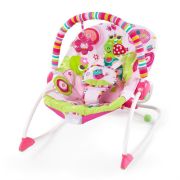 Bright Starts - Balansoar cu vibratii 2 in 1 Raspberry Garden BBB10125
