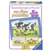 PUZZLE ANIMALELE BUNI PRIETENI, 3X6 PIESE - ARTRVSPC06571