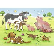 PUZZLE FAMILII FERICITE DE ANIMALE, 2X12 PIESE - ARTRVSPC07590