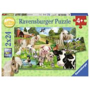 PUZZLE FERMA ANIMALELOR, 2x24 PIESE - ARTRVSPC07830