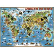 PUZZLE HARTA ANIMALELOR, 300 PIESE - ARTRVSPC13257