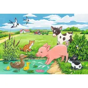 PUZZLE PUI DE ANIMALE LA FERMA, 2X12 PIESE - ARTRVSPC07582