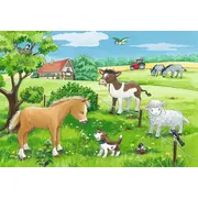 PUZZLE PUI DE ANIMALE LA FERMA, 2X12 PIESE - ARTRVSPC07582