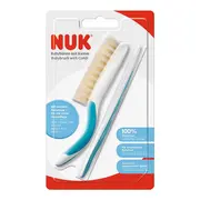 Set Nuk perie par natural si piepten Bleu ERFMAR-N2907