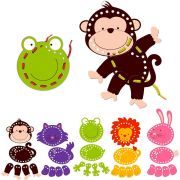 Joc creativ de cusut Animalute Fiesta Crafts FCT-2730 BBJFCT-2730_Initiala