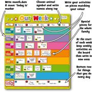 Planner saptamanal magnetic Fiesta Crafts FCT-2742 BBJFCT-2742_Initiala