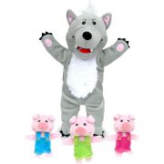Set Marionete Lupul si cei 3 Purcelusi Fiesta Crafts FCT-2458 BBJFCT-2458_Initiala