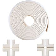 Set Rola protectie multifunctionala XXL de 6m si 8 aparatori moi pentru colturi Bambinice BN008 BBJBN008_Alb