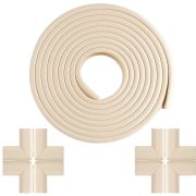 Set Rola protectie multifunctionala XXL de 6m si 8 aparatori moi pentru colturi Bambinice BN008 BBJBN008_Bej