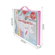 Set pentru pictura 168 piese cu geanta inclusa Iso Trade MY17250 BBJMY17250_Roz