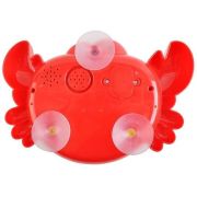 Jucarie de baie, Crab cu baloane muzicale de sapun Iso Trade MY17383 BBJMY17383_Rosu