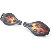 Placa Waveboard 2 roti silicon 75 mm Iso Trade MY2839 BBJMY2839_Negru/Rosu