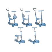 Trotineta buburuza 5 in 1 cu roti Led Kruzzel MY2841 BBJMY2841_Albastru