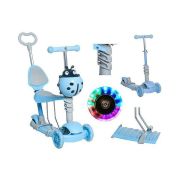 Trotineta buburuza 5 in 1 cu roti Led Kruzzel MY2841 BBJMY2841_Albastru
