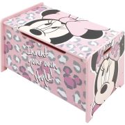 Ladita din lemn pentru depozitare jucarii Minnie Mouse BBXWD12894
