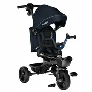 Lionelo - Tricicleta Kori Blue Navy Suport picioare, Control al directiei, Scaun reversibil, Rotire 360 grade, Pliabila BYNLO-KORI_BLUE_NAVY