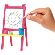 BARBIE CARIERE SET MOBILIER CU PAPUSA PROFESOARA DE PICTURA - VIVDHB63_GJM29