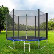 Set Trambulina 244 cm cu plasa si scarita  In One IO0028 BBJIO0028_Albastru