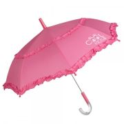 Umbrela manuala 42 cm cu inchidere cu siguranta roz Cool Kids Perletti - SOLPE15551