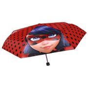 Umbrela manuala 50 cm cu inchidere cu siguranta si protectie pentru vant Miraculous Lady Bug - SOLPE75262