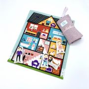 Set joaca portabil Tiny Magic casuta papusii cu 5 personaje incluse - SOLTMGP22