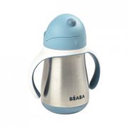 Cana inox cu pai 250ml - Albastru ERFB913481