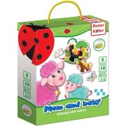 Joc educativ cu velcro Mami si Bebe Roter Kafer RK6101-04 BBJRK6101-04_Initiala